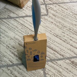 Norwex Blue and Gray Toilet Brush with Holder